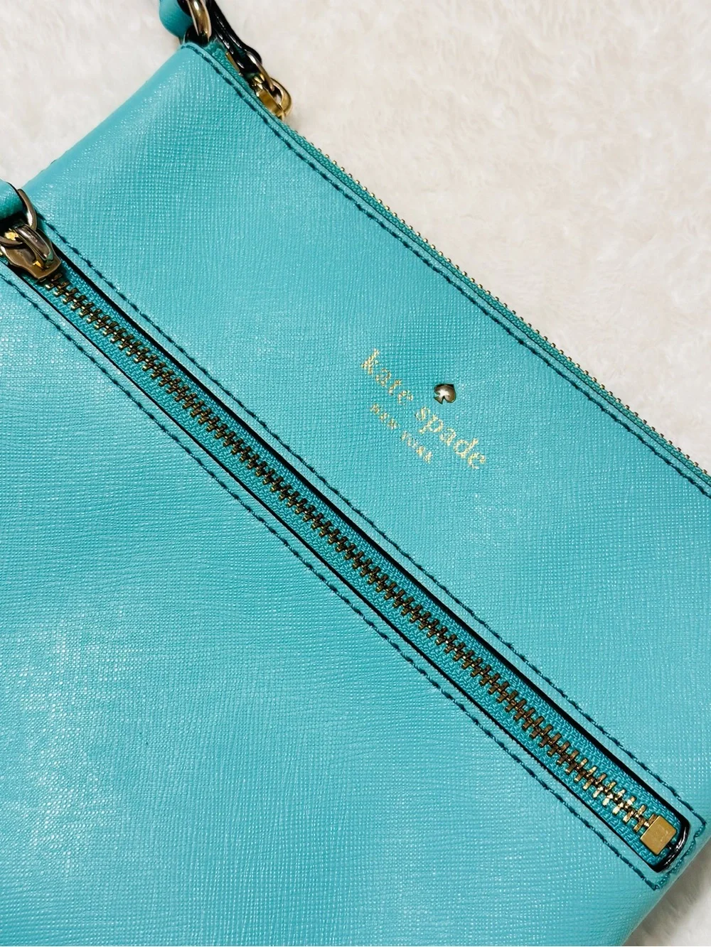 kate spade leather turquoise